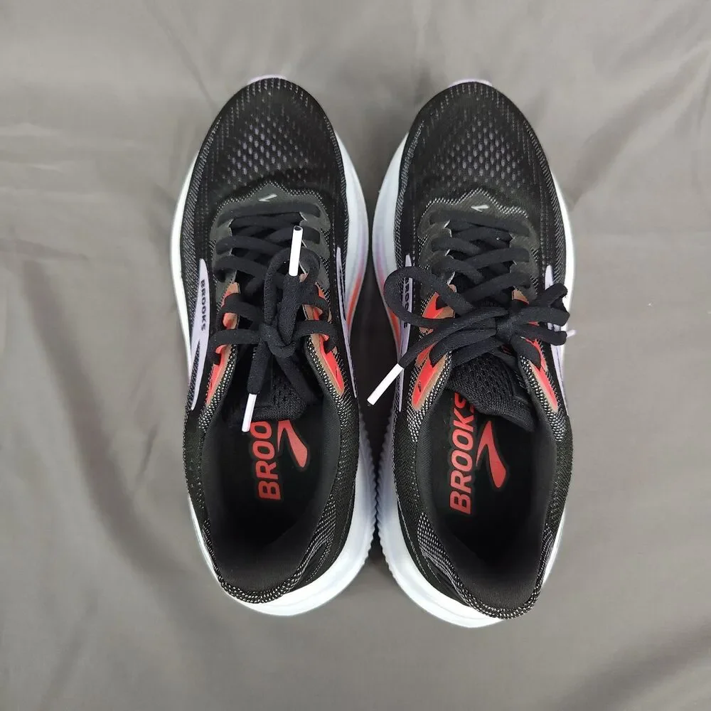 Brooks Ghost 17 Shoes Women Size 8 Black/Purple/Coral Running